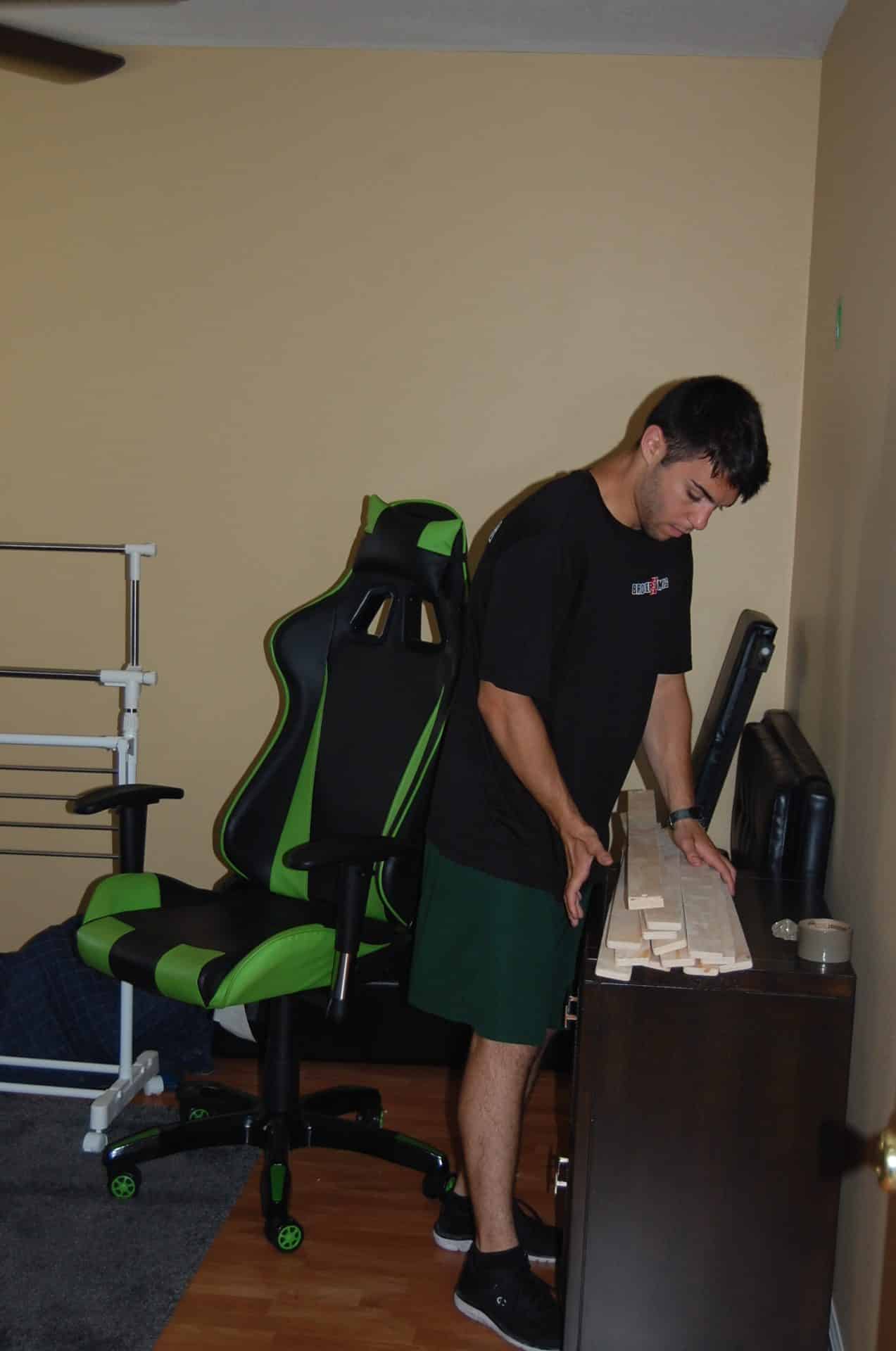 Brothers crew assembling furniture